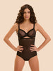 Shaping-Slip mit hohem Bund - Schwarz