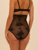 Retro-Slip mit hohem Bund - Schwarz