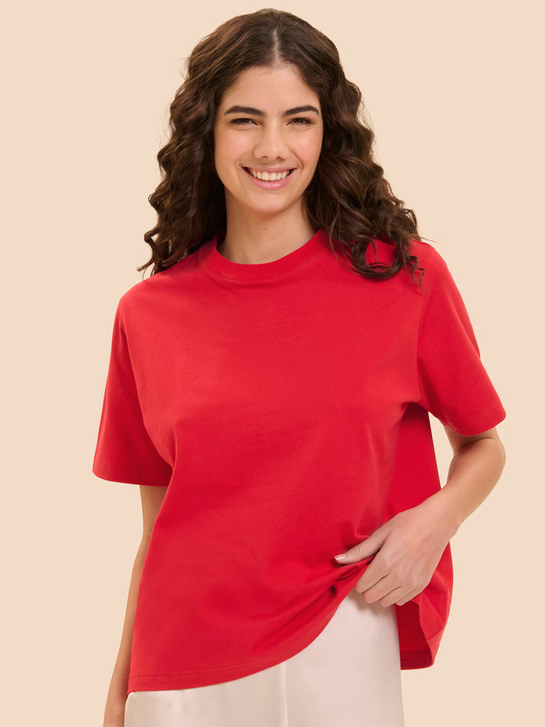 Kurzarm-T-Shirt - Flamingo
