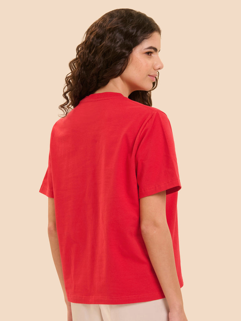 Kurzarm-T-Shirt - Flamingo