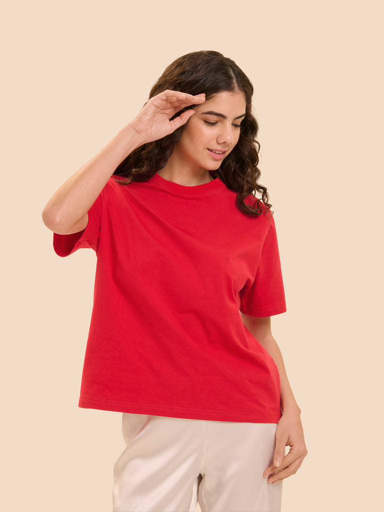 Kurzarm-T-Shirt - Flamingo