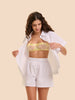Hemdbluse - Gelb gestreift