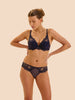 Push-up-BH mit tiefem Dekolleté - Mitternachtsblau