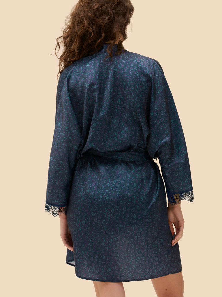 Kimono - Katzenblau