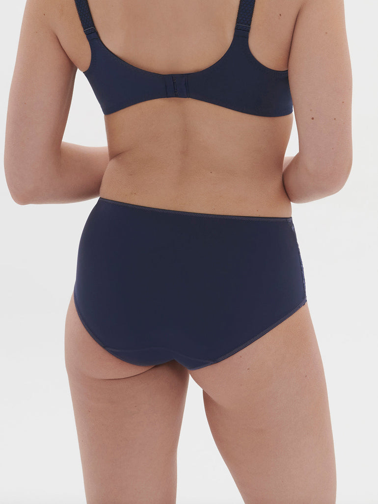 High-Waist-Slip. - Tintenblau