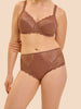 High-Waist-Slip. - Kokosbraun