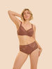 High-Waist-Slip. - Kokosbraun