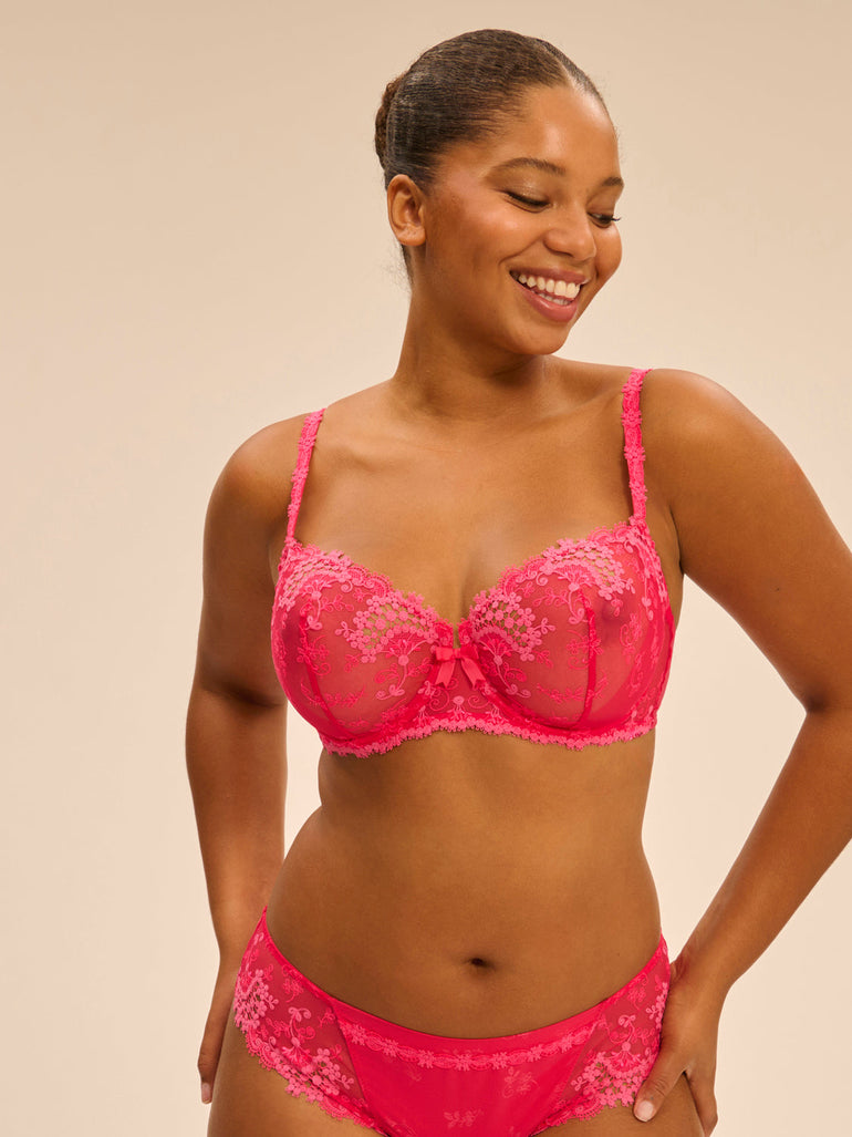 Half-Cup-BH - Fabelhaftes Rosa