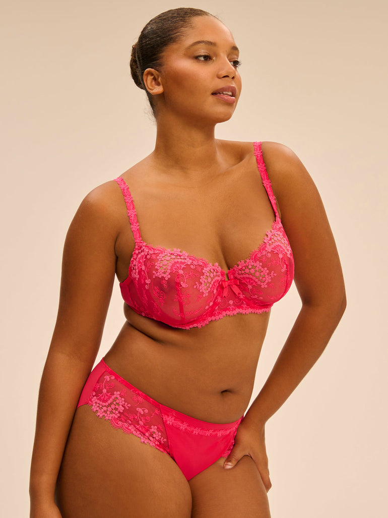 Half-Cup-BH - Fabelhaftes Rosa