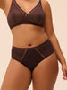 High-Waist-Slip. - Dunkelbraun