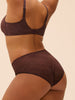 High-Waist-Slip. - Dunkelbraun