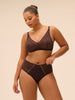 High-Waist-Slip. - Dunkelbraun