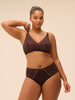 High-Waist-Slip. - Dunkelbraun