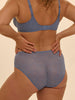 High-Waist-Slip. - Chambrayblau
