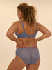 High-Waist-Slip. - Chambrayblau