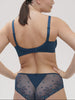 Bügel-BH mit tiefem Dekolleté - Prestigeblau
