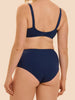 Taillen-Slip mit hohem Bund - Regenbogenblau