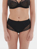 High-Waist-Slip. - Edelstein-Schwarz
