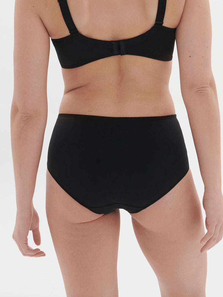 High-Waist-Slip. - Edelstein-Schwarz