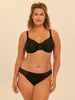 Bikini-Slip aus Baumwolle - Schwarz