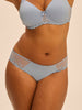 Bikini-Slip aus Baumwolle - Traumblau