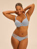 Bikini-Slip aus Baumwolle - Traumblau