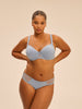 Bikini-Slip aus Baumwolle - Traumblau