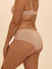 Bikini-Slip aus Baumwolle - Rosé-Nude