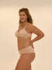 Bikini-Slip aus Baumwolle - Rosé-Nude