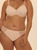 Bikini-Slip aus Baumwolle - Sandbeige
