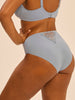 Slip mit hohem Bund - Traumblau