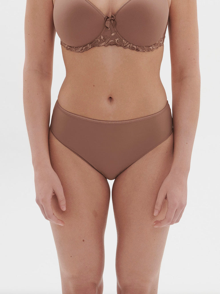 Slip mit hohem Bund - Amaretto