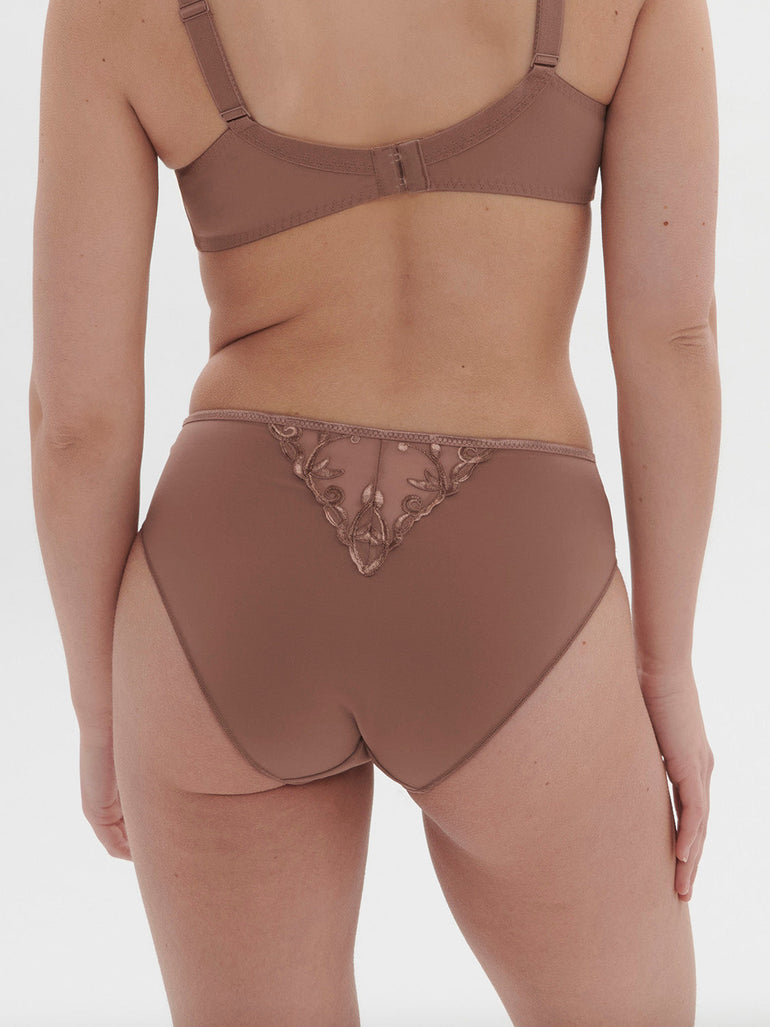 Slip mit hohem Bund - Amaretto