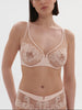 Bügel-BH mit tiefem Ausschnitt - Rosa-Nude