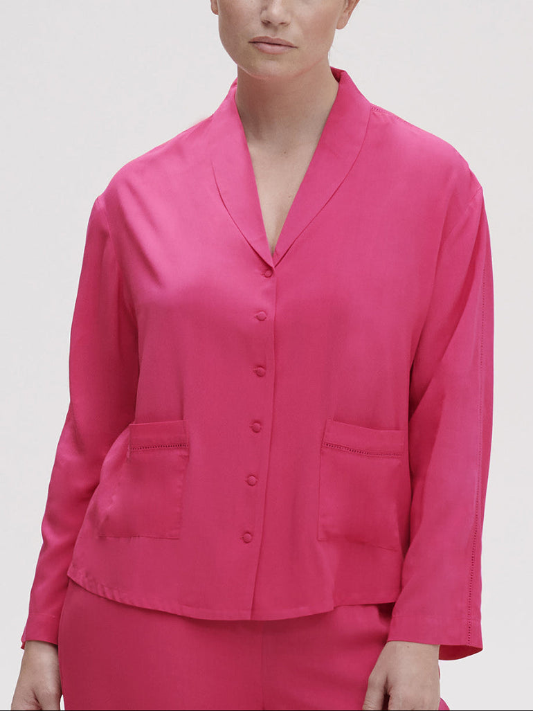 Hemdblusebluse - Pitaya-Pink