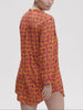 Langärmliges NachtHemdbluse - Groovy-Print