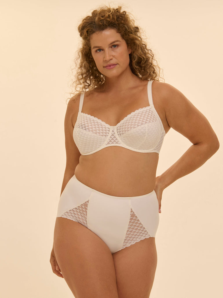 Figurformender High-Waist-Slip - Natur