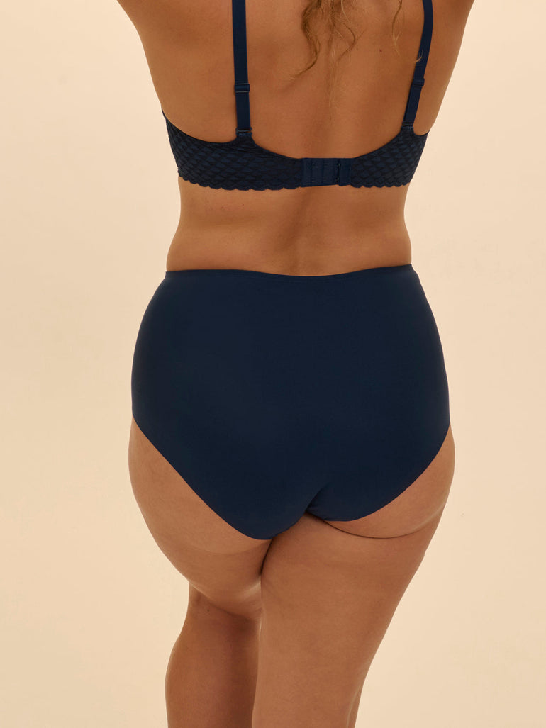 Figurformender High-Waist-Slip - Mitternacht