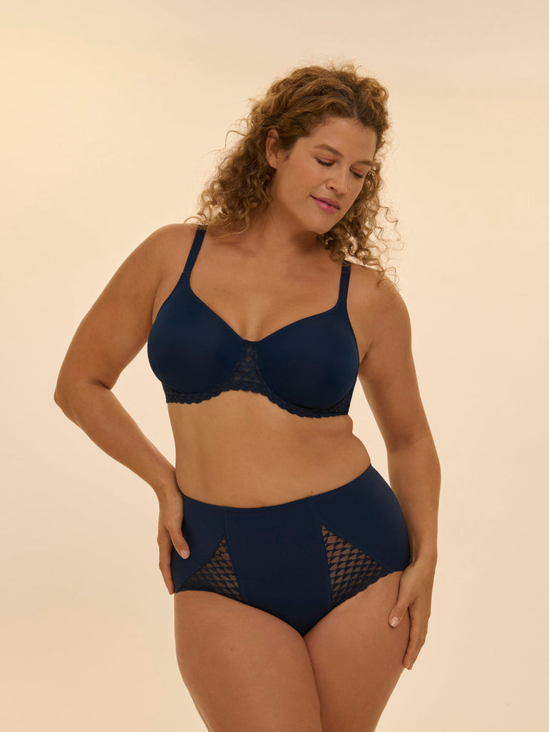 Figurformender High-Waist-Slip - Mitternacht