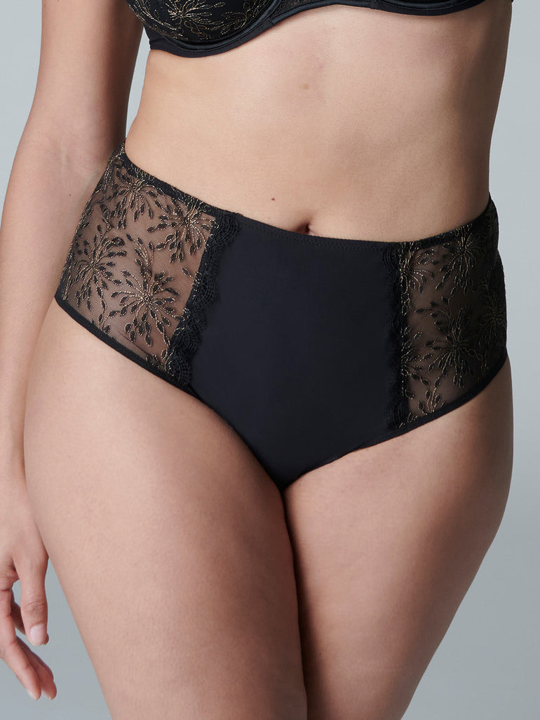 High-Waist-Slip. - Schwarz