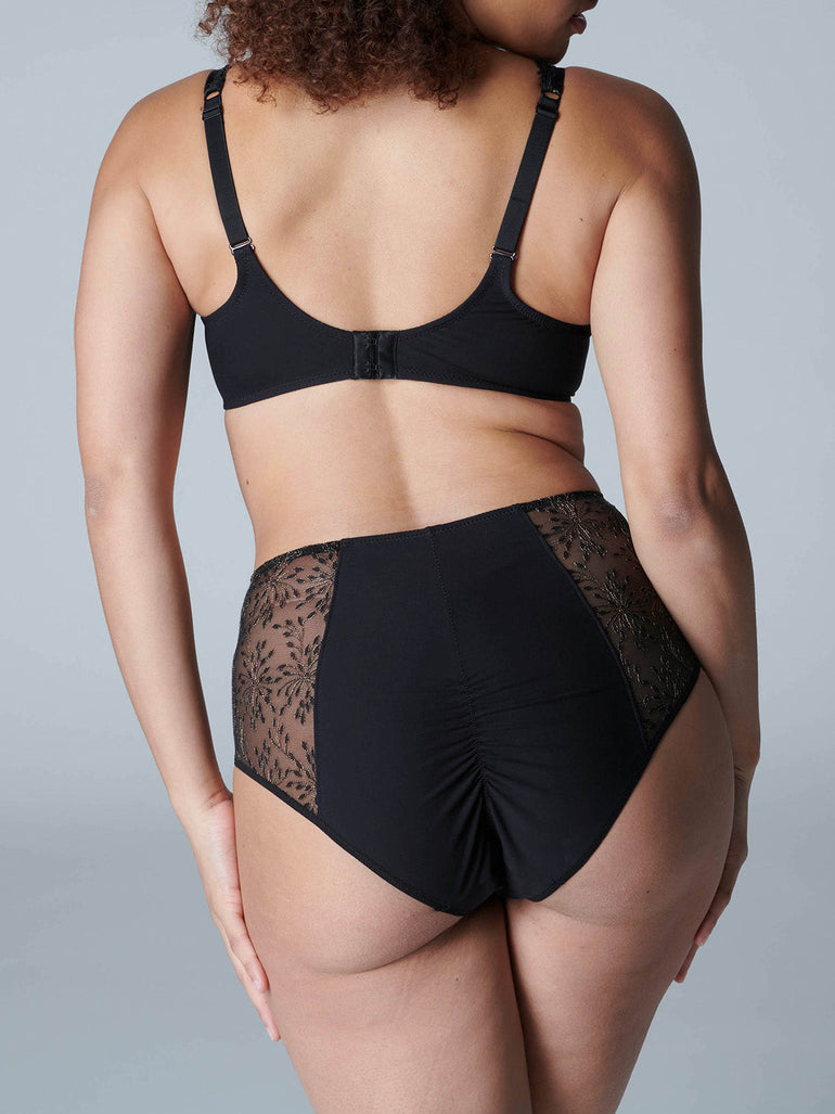 High-Waist-Slip. - Schwarz