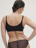 Weicher Triangel-BH mit Softcup - Schwarz