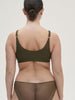Weicher Triangel-BH mit Softcup - Waldgrün