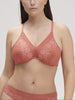 Triangel-BH mit Bügeln - Texas Rosa