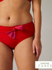 High-Waist-Bikinihose - Cherry