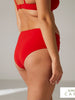 High-Waist-Bikinihose - Cherry