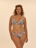 Bikinioberteil mit Bügel - Tropico-Print Weiß