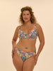 Bikinihose - Tropico-Print Weiß