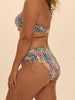High-Waist-Bikinihose - Tropico-Print Weiß