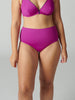 Bikini-Slip mit hohem Bund. - Bougainvillea